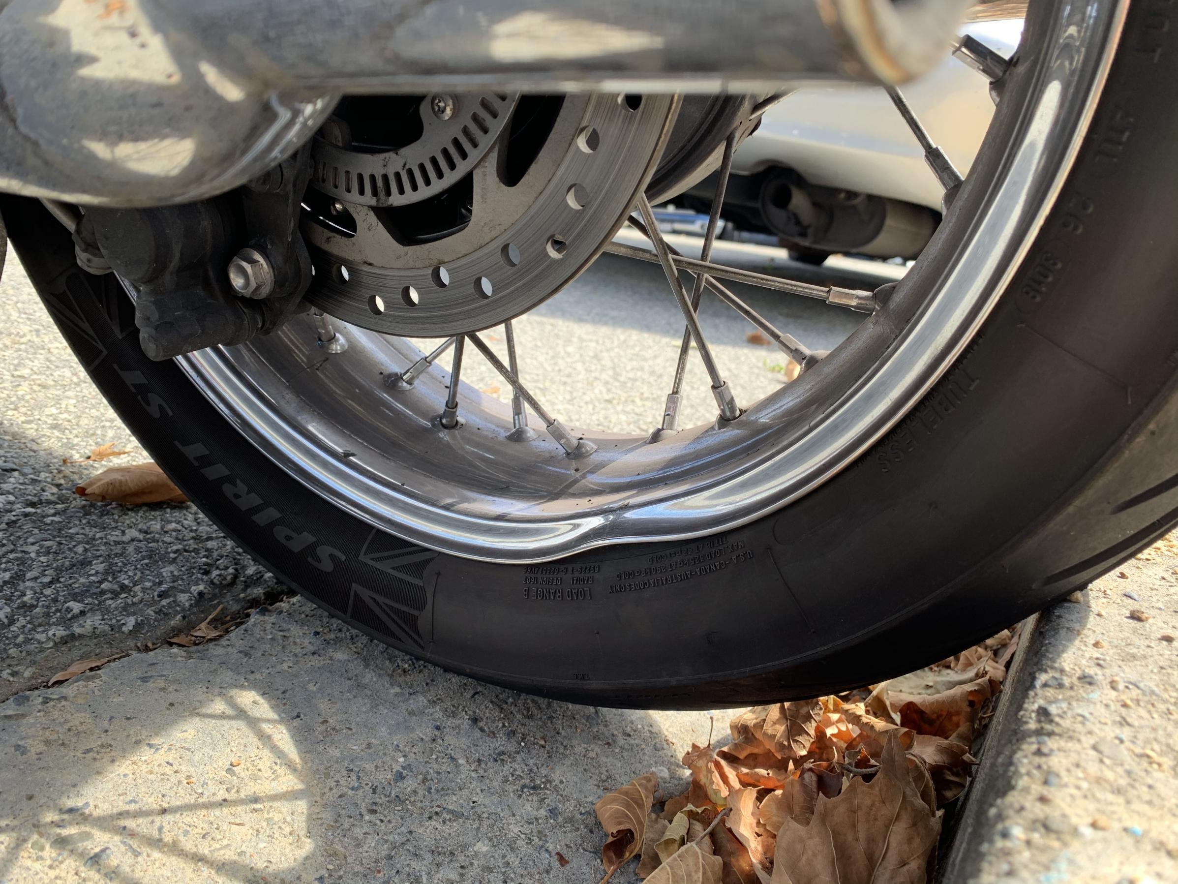 Bent / Dented Rear Rim. How Serious? | Triumph Rat Motorcycle Forums