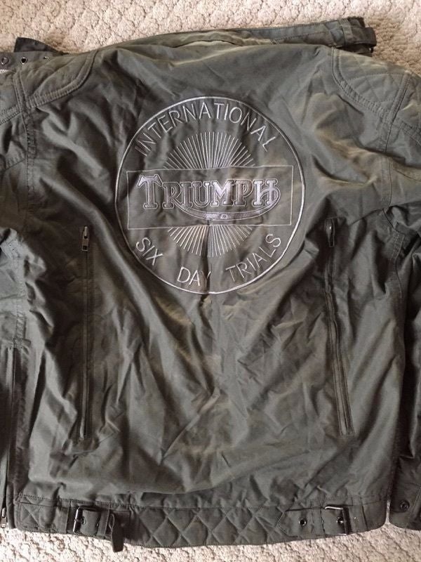 triumph mcqueen waxed camo jacket